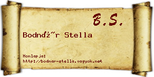 Bodnár Stella névjegykártya